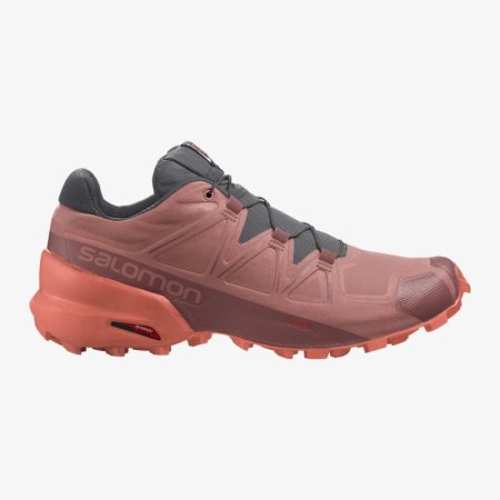 Scarpe Trail Running Salomon SPEEDCROSS 5 Donna Rosse IT 2-K79